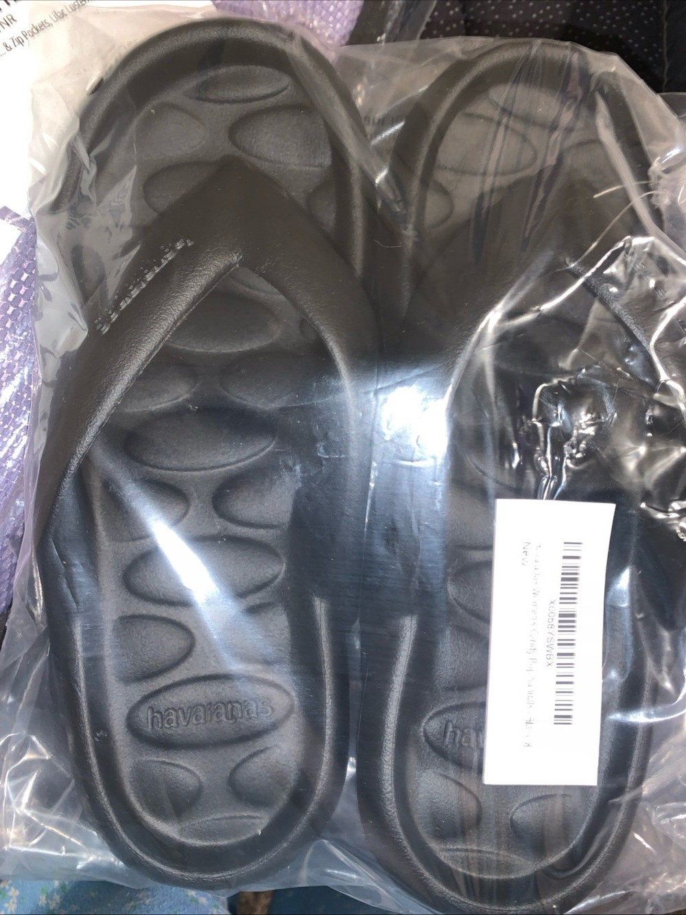 Havaianas Black Foam Flip-Flop Sandals